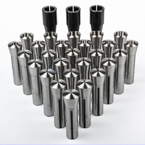 R8英制孔径弹性夹头高精R8嗦咀夹头铣床英制7/16炮塔铣床专用夹具