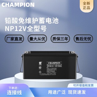 CHAMPION�y��ʽ�U����S�o��늳�NP17-12V24/38/65/100AH�V�|־��