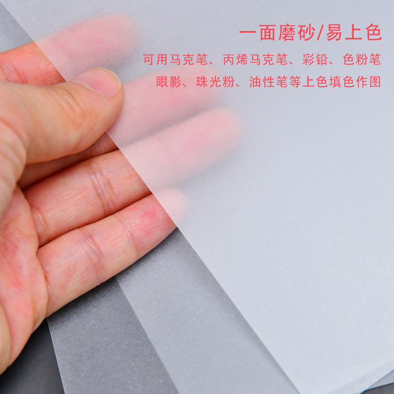 透明热缩片手工diy材料已打磨0.2/0.3mm半透明纸立体发簪花挂件