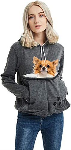 Autumn/Winter Large Pocket Hooded Sweatshirt, European and American Bestselling Long-Sleeved Loose Sweatshirt