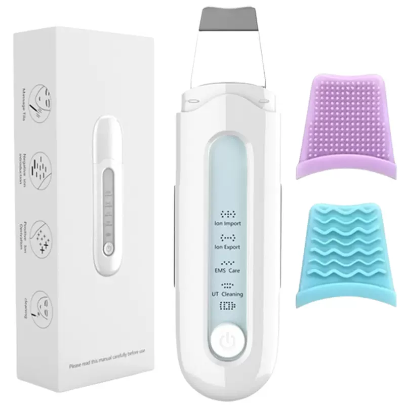 爆款超声波铲皮机 去黑头粉刺污垢毛孔清洁 ems美容仪 微电流铲皮