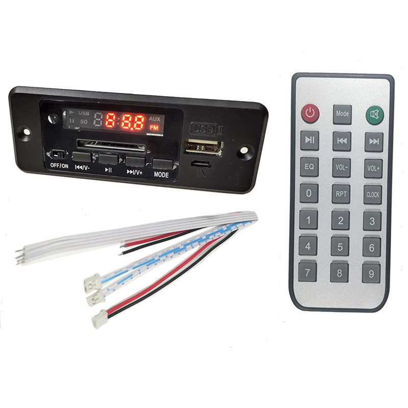New 5 v2 * 3W decoder board lossless decoder digital tube display with amplifier mp3 player radio module