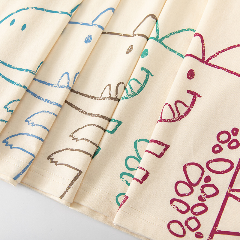 Betop comercio exterior ropa para niños verano nuevo estilo para niños camiseta de manga corta niños ropa de bebé dibujos animados superior de dinosaurio al por mayor