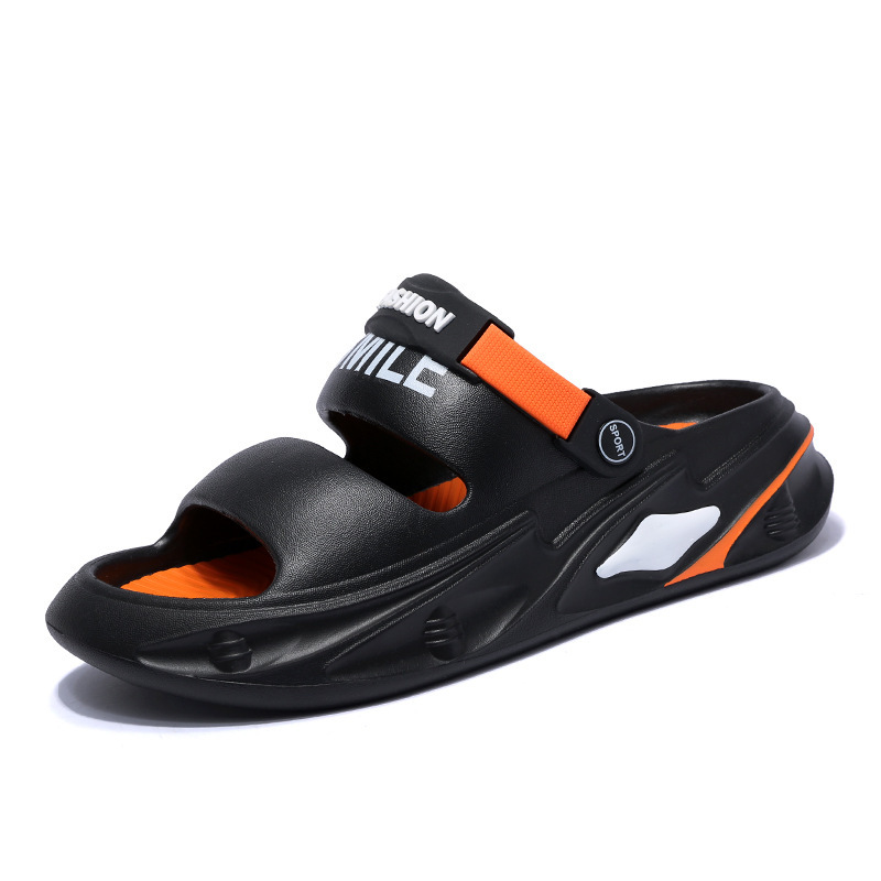 Sandalinas de playa para hombres de verano pareja de suela suave antideslizante para conducir dos usos deportivos pisar mierda sensación sandalinas casuales
