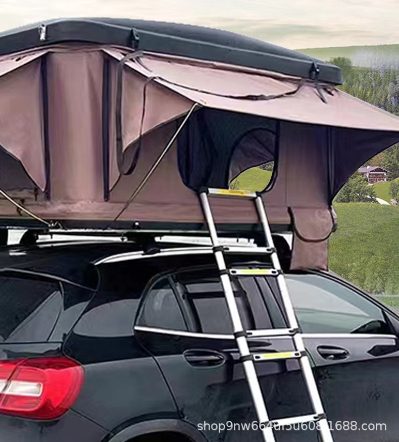 Automatic Pop-Up Car Roof Tent for Self-Driving Tours, Hard Shell Outdoor Sedan Pickup Suv Camping