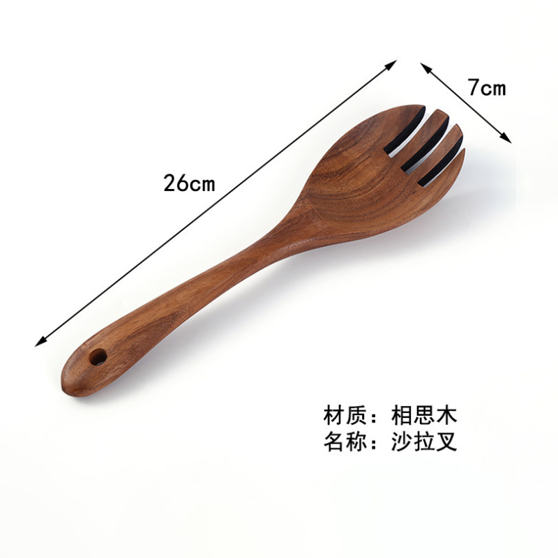 アカシア材のスパチュラとスプーンのセット、キッチン用品、炒め物用、焦げ付き防止、木製スパチュラ、木製スプーン、ご飯用スパチュラ、天然木のスパチュラ|undefined