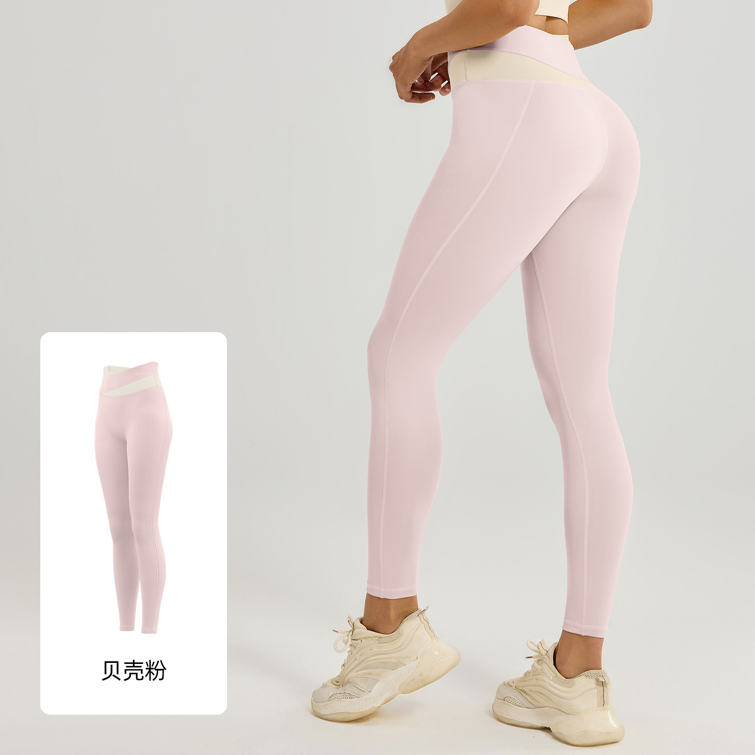Pantalones de yoga Juyitang transfronterizos europeos y americanos de cintura alta, moldeadores y levanta glúteos, leggings deportivos para fitness y running para mujer