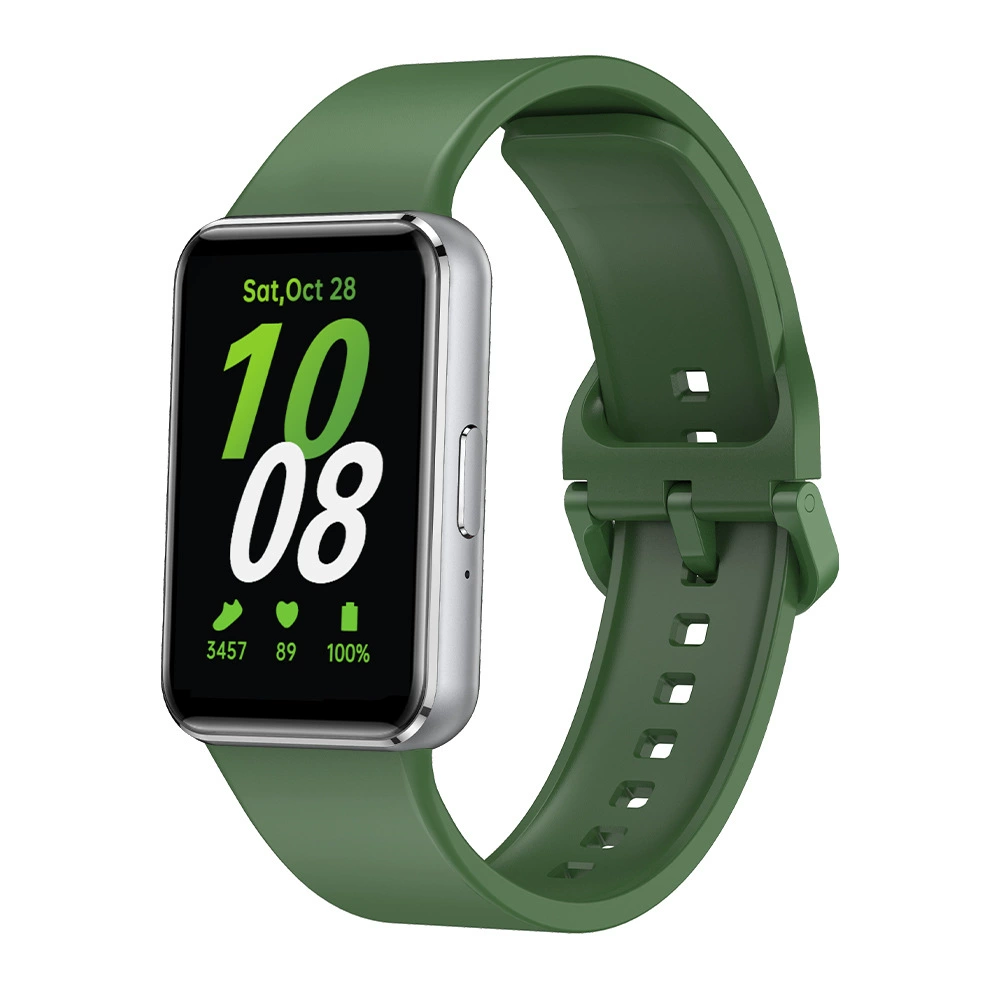 Силиконовый ремешок для часов (Samsung Fit3), мягкий дышащий силикон, несколько цветов, пряжка быстрого освобождения