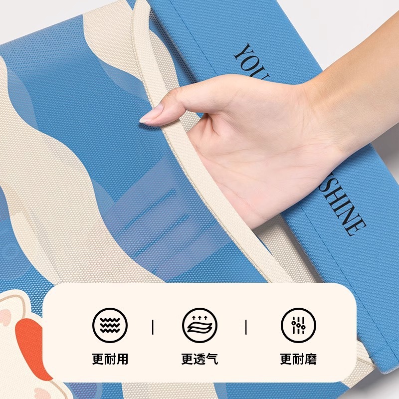 漫画多機能収納ネットバッグ家庭用収納吊り袋壁掛け大容量収納袋収納ビニール袋|undefined