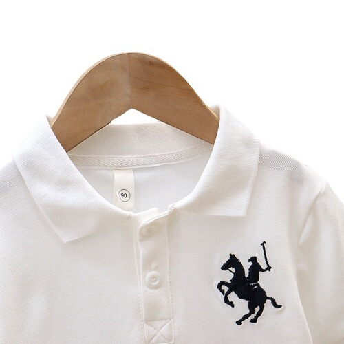 Children's large version t-shirt boys' T short-sleeved summer POLO shirt medium and large children's lapel half-sleeved baby top children's clothing T-shirt