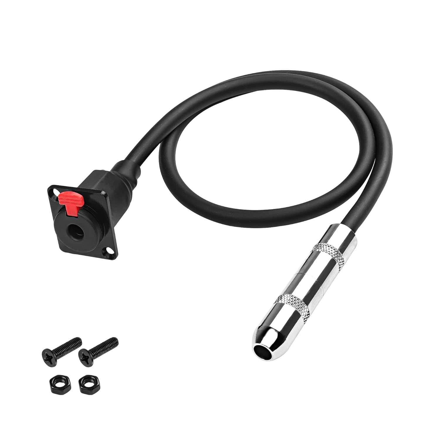 D型面板6.35母座转6.35立体母头音频线适用吉他调音台音响延长线