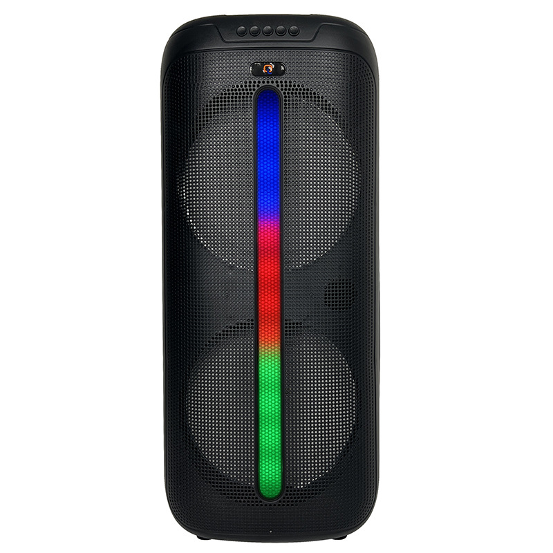 Fabricante de promoción doble 8 pulgadas 10W barra de tracción altavoz de boda Bluetooth con micrófono cableado