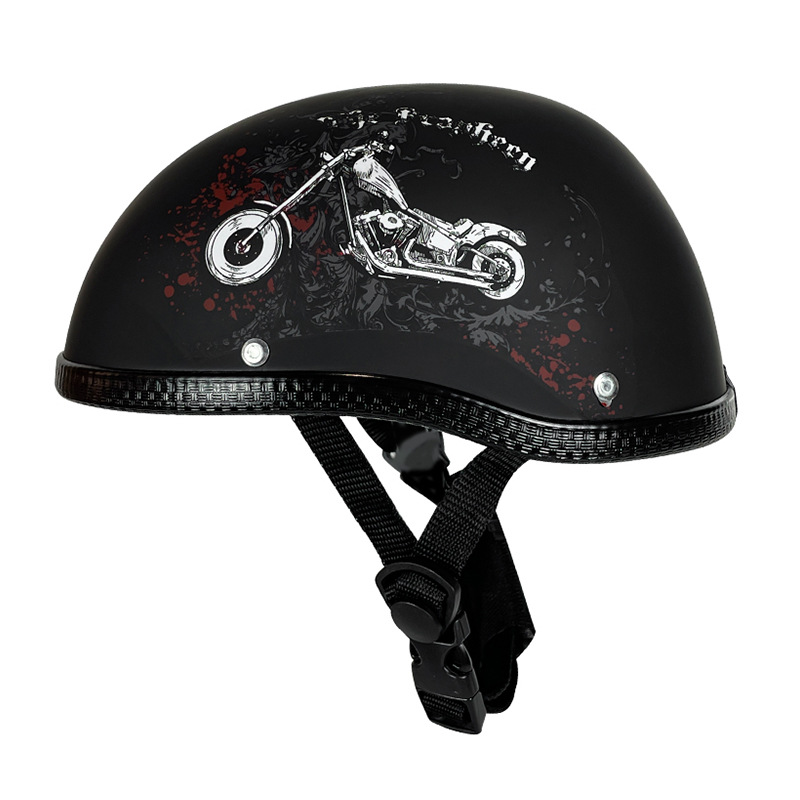 Comercio exterior transfronterizo retro primicia casco Harley medio casco batería coche eléctrico casco de coche fábrica al por mayor generación