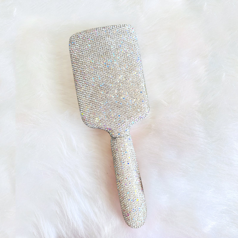 Pein de bolsa de aire ligero de lujo de mango largo creativo de diamante antiestático pein de masaje de cabello de aire de cabello de fabricación directa venta transfronteriza