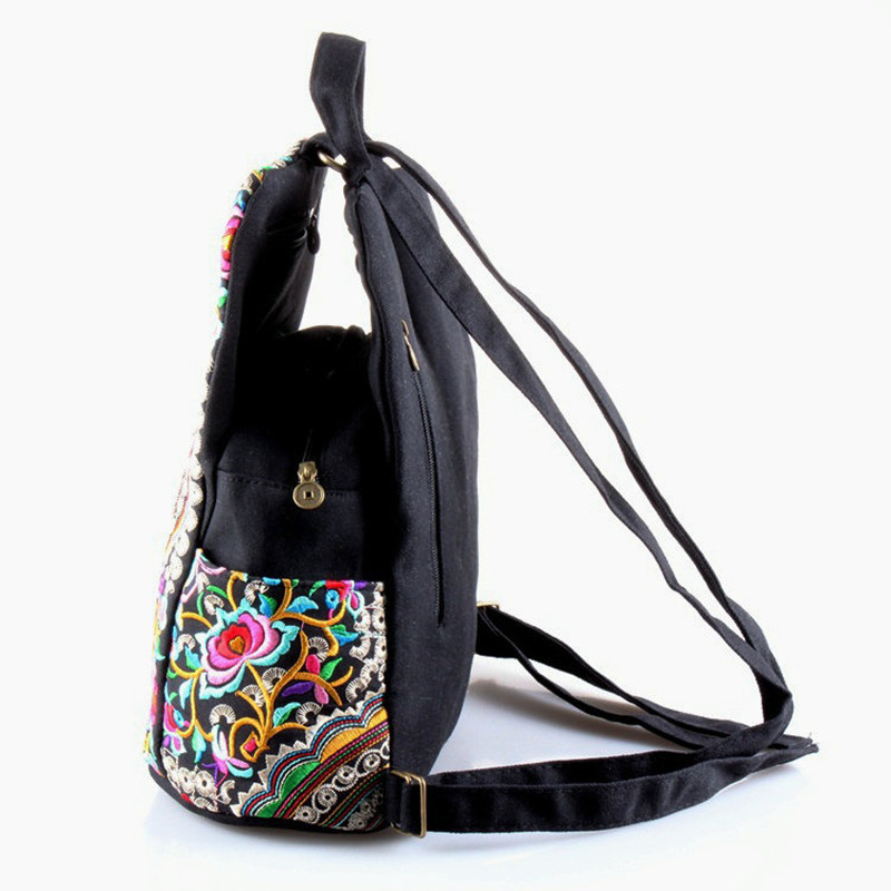 Yunnan estilo étnico mochila moda bordado mochila bolso de las mujeres mochila ventas directas de la fábrica