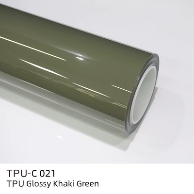 Red Car Color Changing Film — Auto Color Change Film - tpu-khaki-green-152m15m
