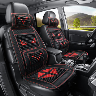 Summer Wooden Bead Cooling Mat Car Seat Cushion Single Piece Small Car Truck Cooling Mat Universal Breathable Seat Cushion Dropshipping