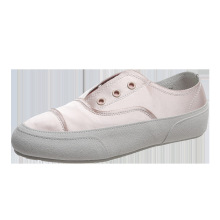2025春季新款女式低帮帆布鞋韩版平底单鞋休闲透气PU面橡胶底鞋