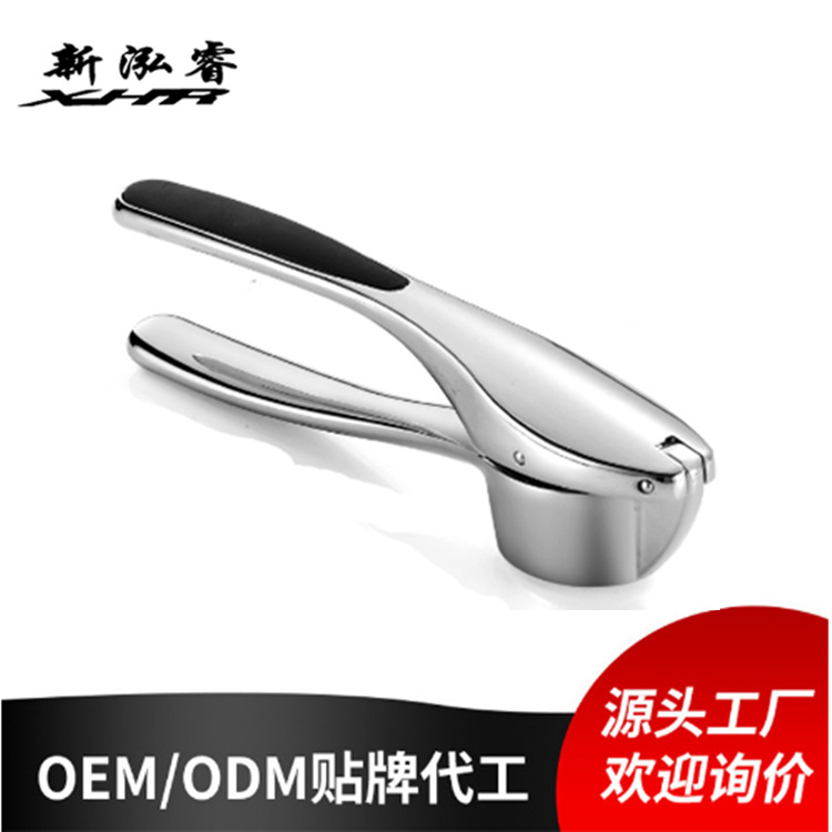 Cross-Border Export Amazon Kitchen Tools Zinc Alloy Garlic Press Manual Garlic Masher Garlic Press Garlic Peeler