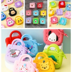 ネズミの先鋒の漫画のシリカゲルの小銭入れのメーカーの卸売りの手提げの穴の小さい小銭入れの財布