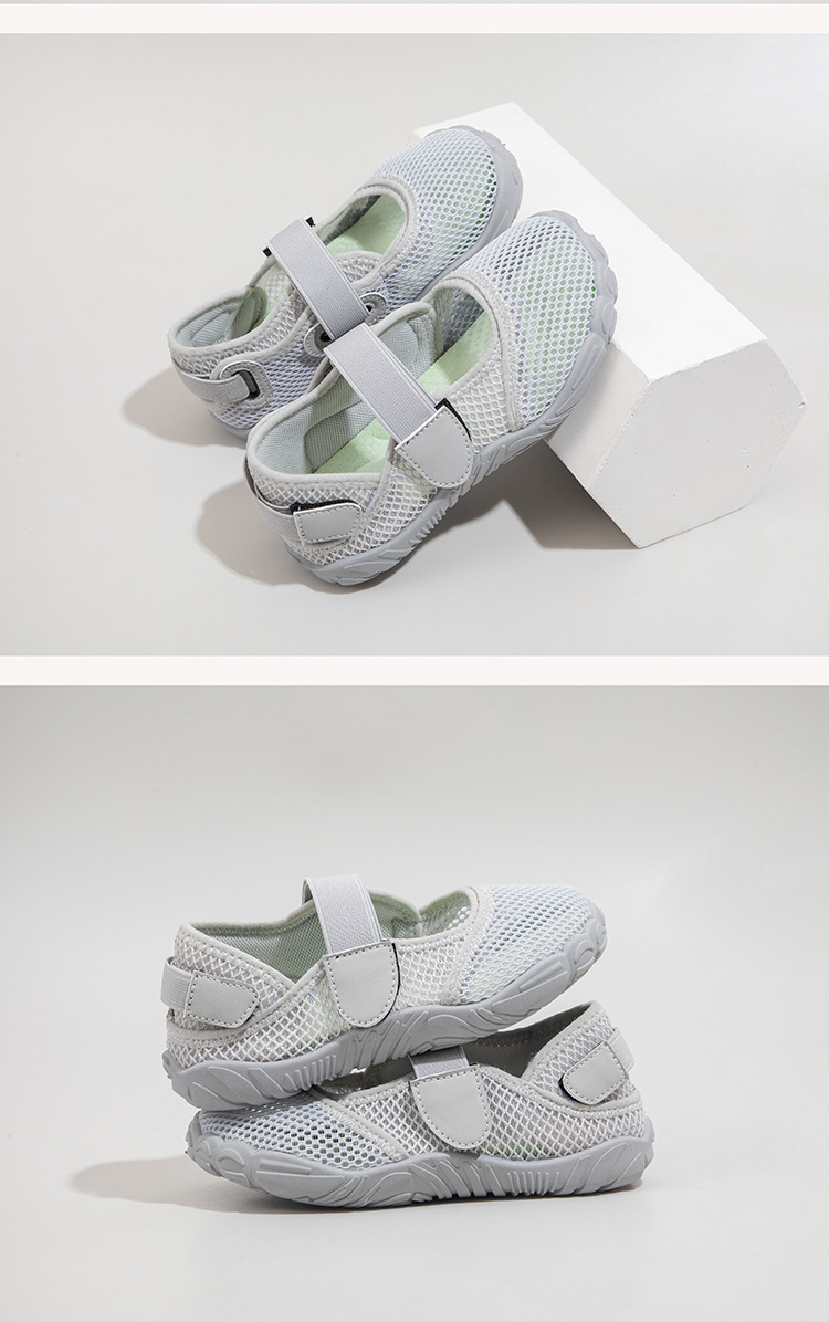 Zapatos de verano para niñas 2026 nuevos zapatos casuales transpirables de malla para niños zapatos de correr zapatos descalzos image 11