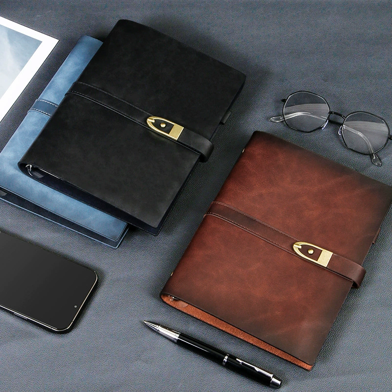 Дорожный блокнот из натуральной кожи A5, трансграничный винтажный блокнот из воловьей кожи, блокнот с вкладными листами и логотипом для печати