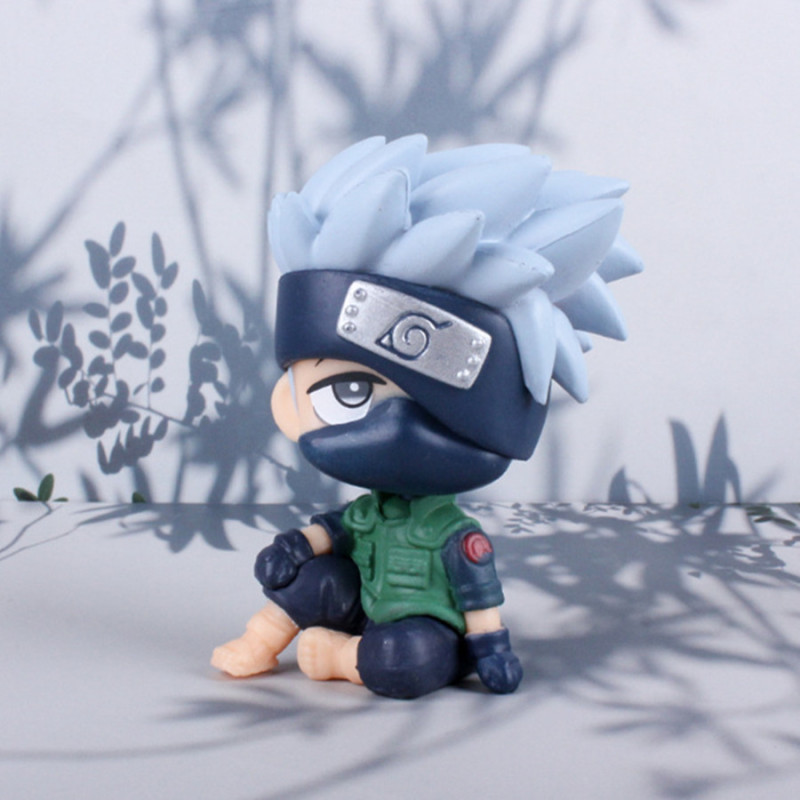 NARUTO ナルト Qバージョン 座り姿勢 ナルト カカシ サスケ イタチ 車の装飾品 二次元アニメモデル|undefined