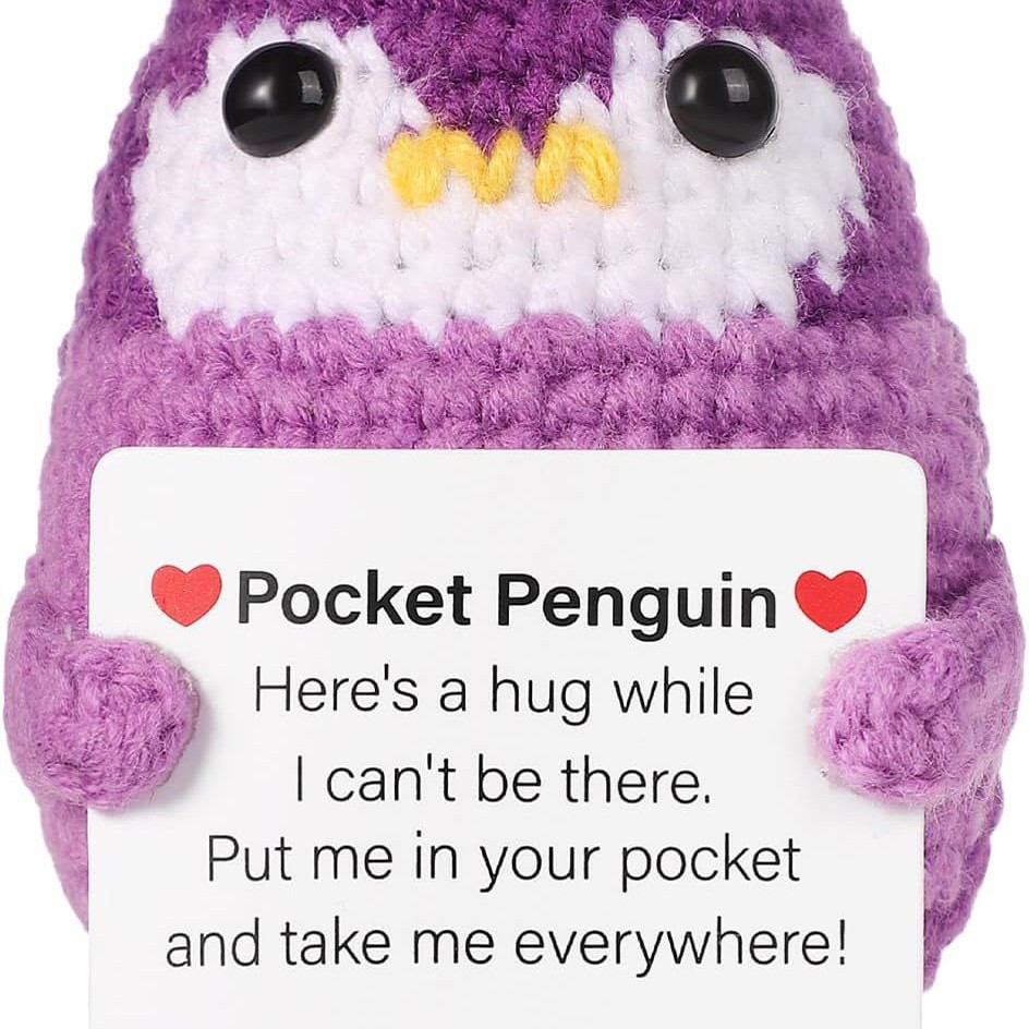 뚱뚱한 보라색 펭귄