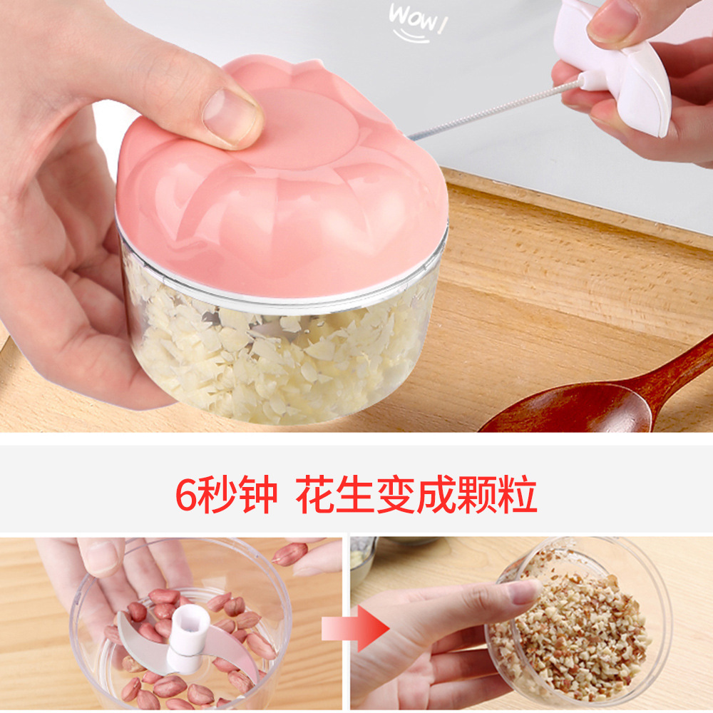 Mini amoladora de ajo manual multifunción hogar cortador de verduras máquina de relleno máquina de cocina ajo artefacto condimento Masher