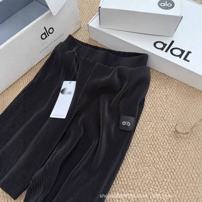 25 весенне-летних новых стильных простых и универсальных брюк, плиссированных вертикальных широких повседневных брюк