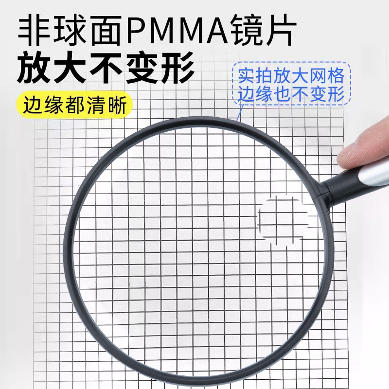 Magnifying Glass Handheld High Definition Extra Large Elderly Reading Portable PMMA Mother and Son Glasses for Mobile Phones Children Factory Wholesale