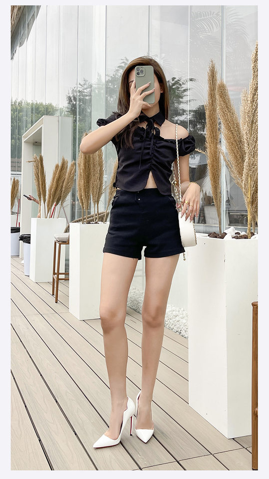 Giày cao gót nữ mũi nhọn gót nhọn siêu cao phong cách Âu Mỹ — Màu mơ, Màu trắng, Màu đen, Màu đỏ chi tiết 20