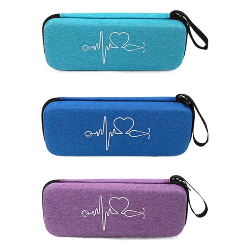 Bolsa de almacenamiento de estetoscopio de partición portátil, médico multifuncional, caja de estetoscopio de corazón fetal para mujeres embarazadas, bolsa de almacenamiento EVA