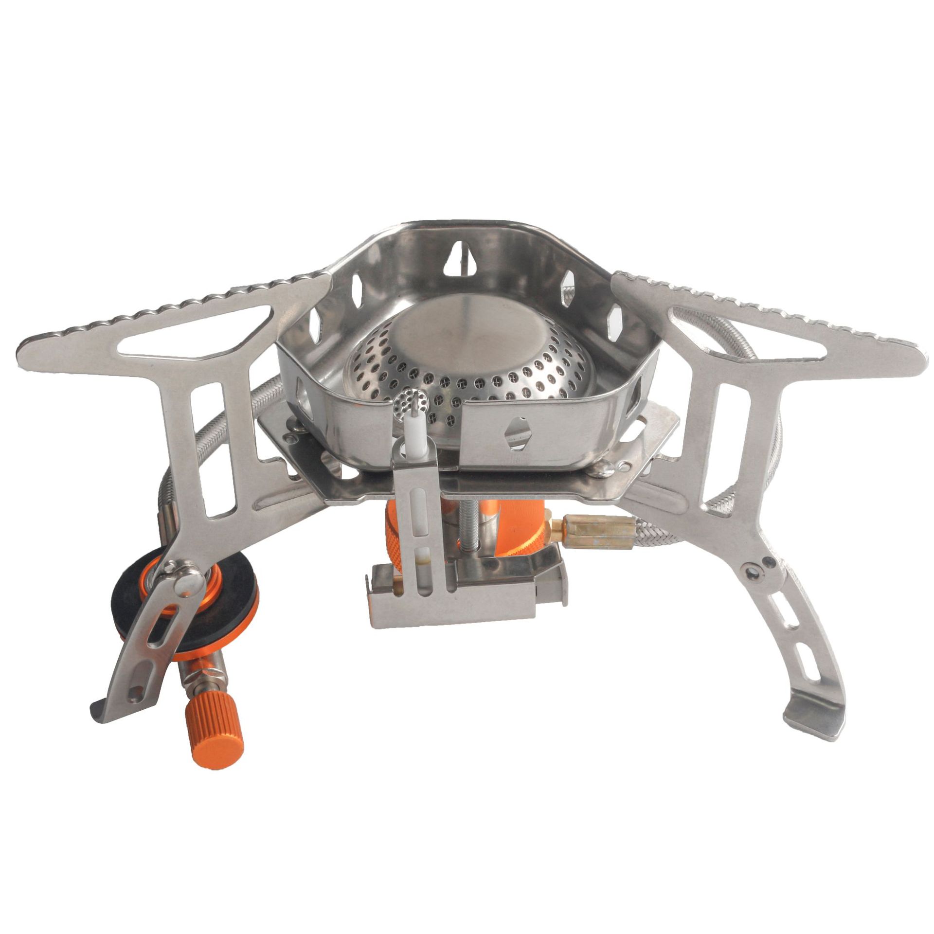 Estufa a prueba de viento al aire libre estufa de camping dividida estufa de gas portátil picnic estufa de gas plana estufa de encendido electrónico