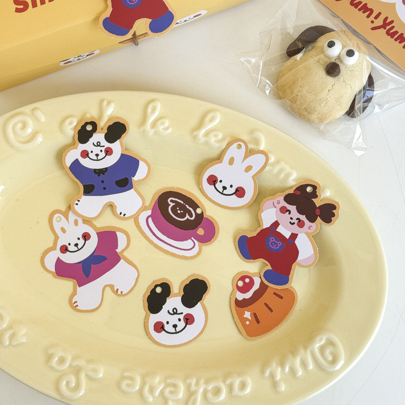 2025小动物吊卡烘焙蛋糕甜品饼干打包装盒礼品盒装饰挂饰卡片糕点