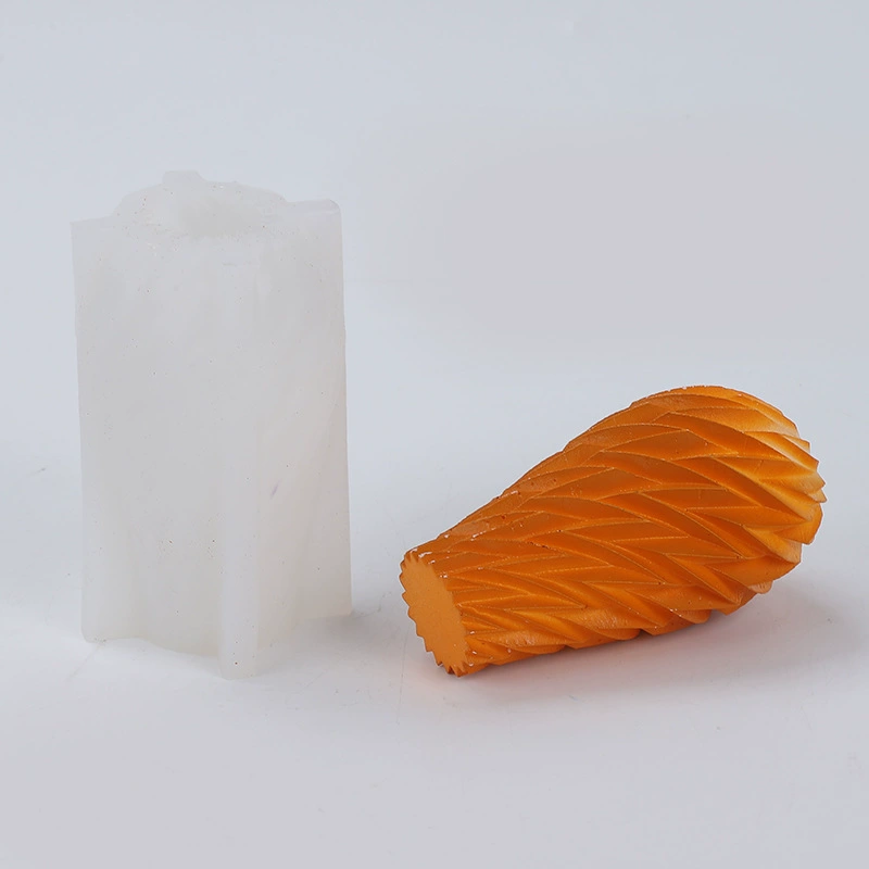 Three dimensional silicone mold, candle, handmade, in 3d format