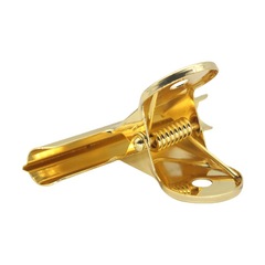 Factory direct supply simple retro water drop ticket holder storage long tail clip hand account metal clip mountain-shaped clip folder