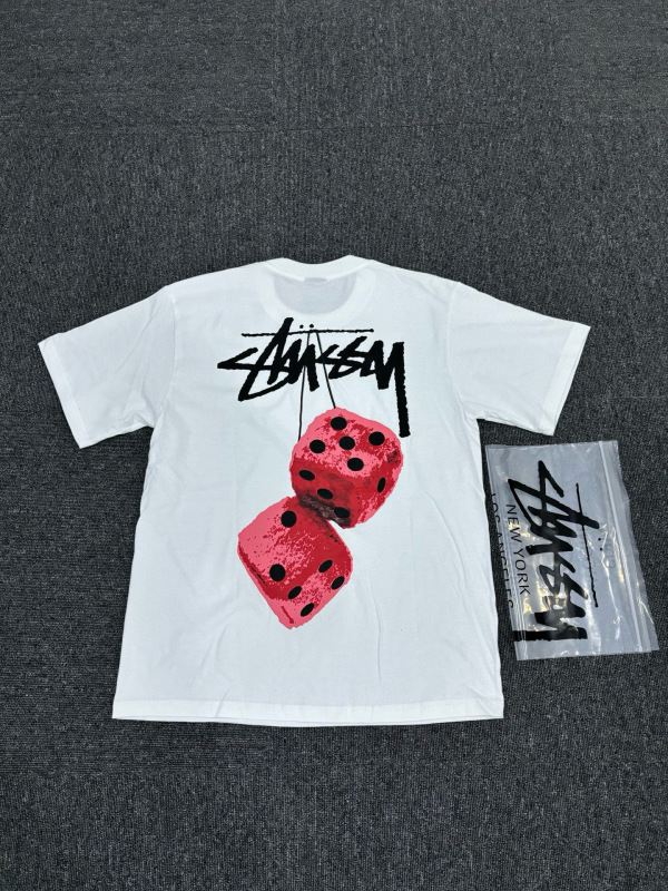 Stussy Stussy メンズ レディース 半袖 230g Tシャツ 夏 メンズ ルーズ ヘビーウェイト 高品質 Tシャツ スクリーン印刷|undefined
