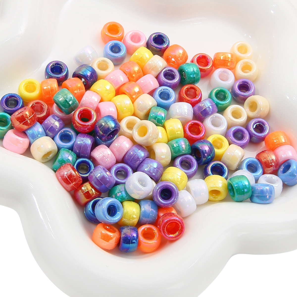 #10 Bucket Beads Plated Color Solid Color Mixed Color
