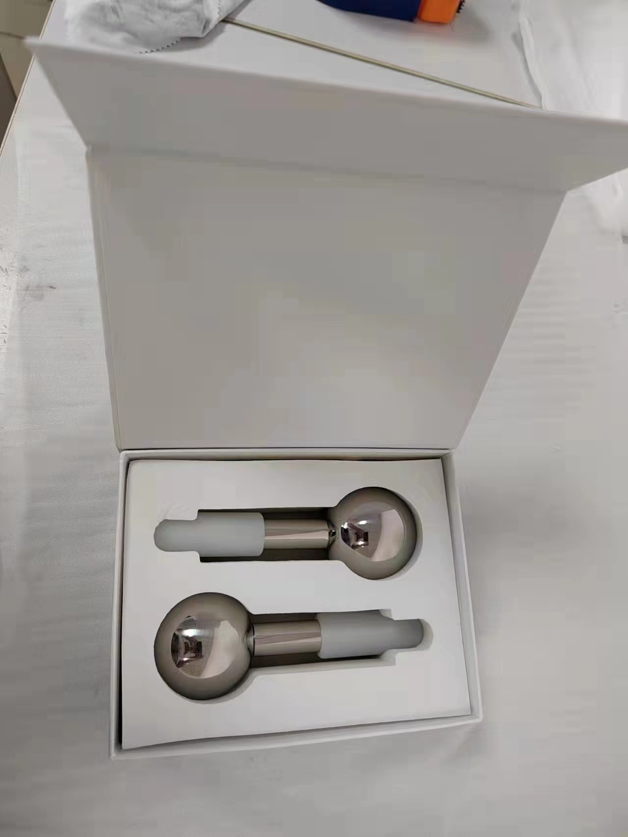 Herramienta de belleza facial frío-calor tipo bola de hielo, masajeador ocular y facial, martillo de hielo para músculos