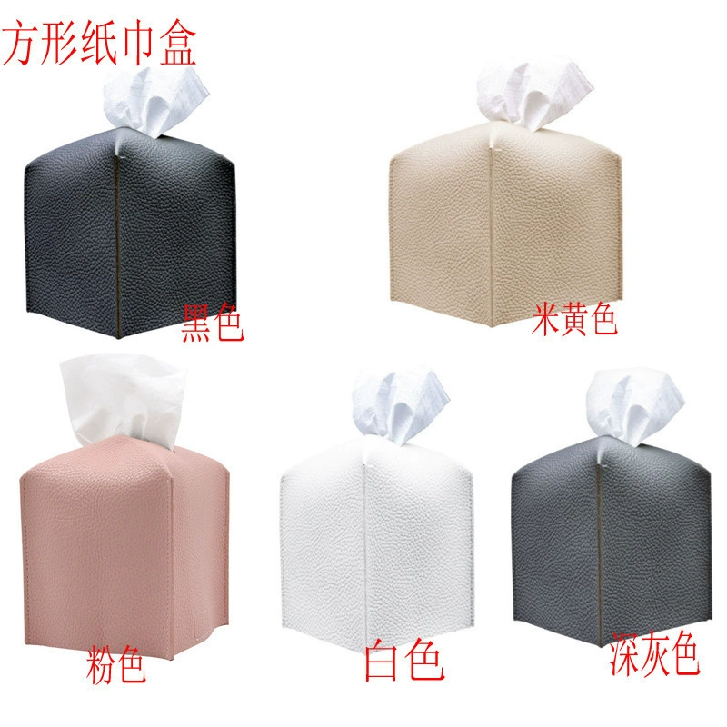 Спот PU кожаная квадратная коробка для полотенец квадратная креативная рекламная коробка для трапезы для гостиной журнальный столик для салфеток для салфеток