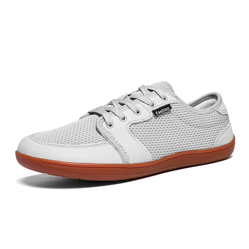 Trendy Moral Training Board Shoes For Men, Mesh Breathable Versatile Sports Casual Shoes, Outdoor Wide-toe Shoes_vogvips.com