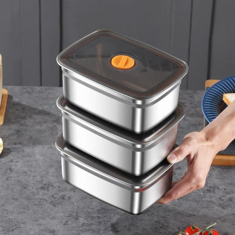 Нержавеющая сталь свежий-держать коробка Продукты класса бенто коробка холодильник специальная герметичная коробка переносная крышка коробка морозильник духовка