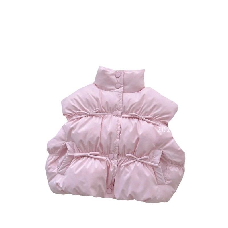 Chaleco salado de siete niñas, ropa de otoño e invierno, nuevo estilo, estilo occidental, chaleco de algodón para niños, chaleco cálido para bebés de invierno, chaleco
