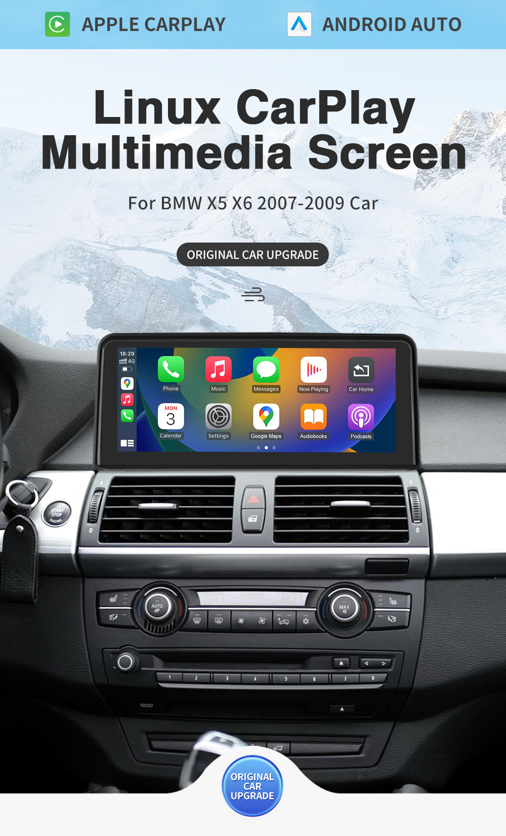 Luntuo LinuX Touch Display ScrEEn Is SuitablE for Bmw X5 X6 E70 E71 CCC SystEm Car MultimEdia