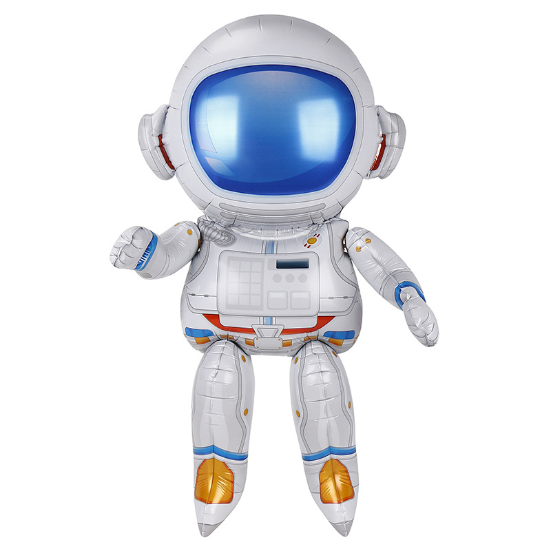 Nuevo personaje globo astronauta globo dibujos animados lindo universo tema niños cumpleaños fiesta decoración globo