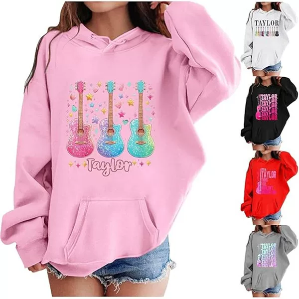 Foreign trade trend Taylor women's pullover Taylor print autumn hoodie with dropped shoulders 2025 new casual sweatshirt