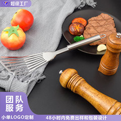 新しい焼きステーキ扇子シャベル家庭用ステンレス焼き魚シャベル多機能斜めシャベル台所用品スポット卸売り
