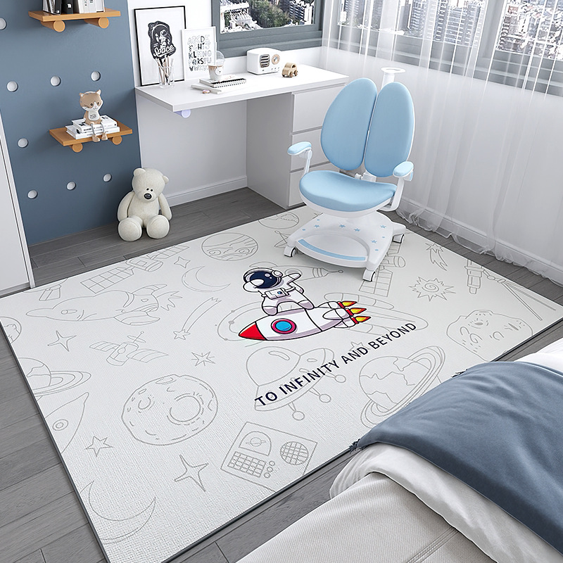 Alfombra infantil silla de computadora estera antideslizante área de lectura escritorio estudio mesa de estudio sala de estar dormitorio colchón junto a la cama image 13