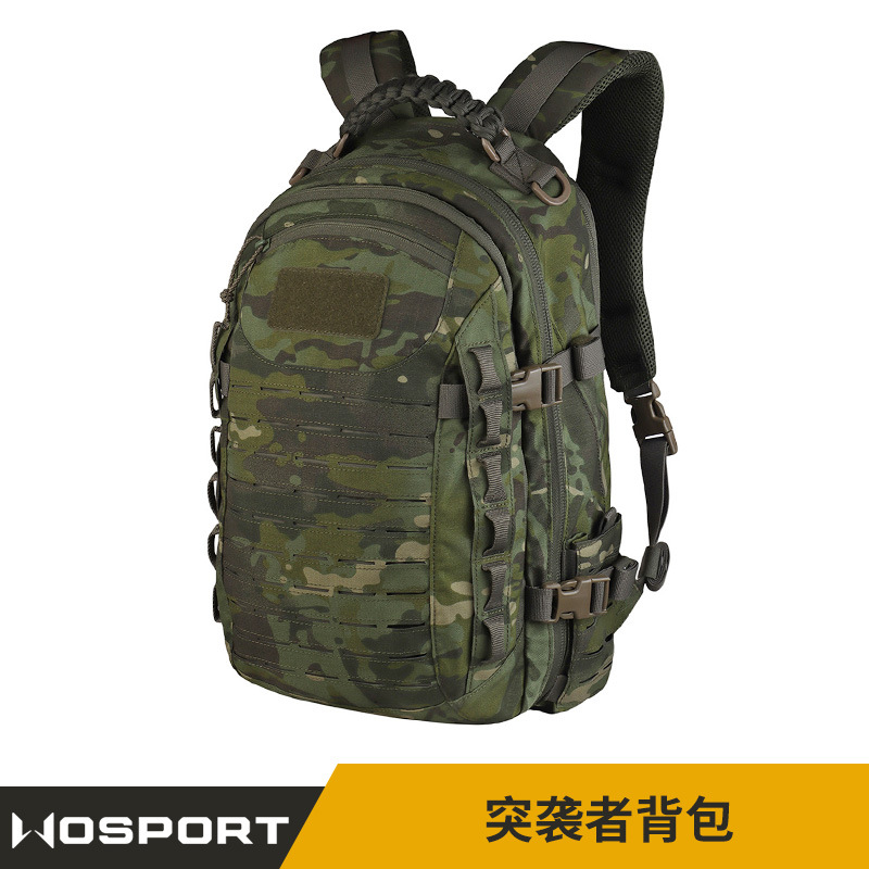 Wosport Tactical Backpack Men's Outdoor Mountaineering Large Capacity Computer Backpack Raider Camouflage Backpack